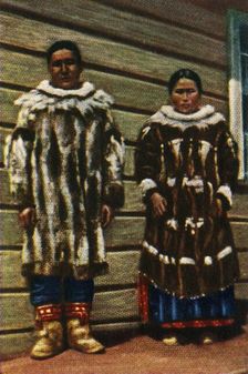 Inuit people from Alaska, northern USA, c1928. Creator: Unknown
