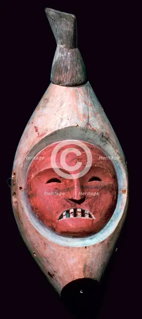 Inuit wooden mask. Artist: Unknown