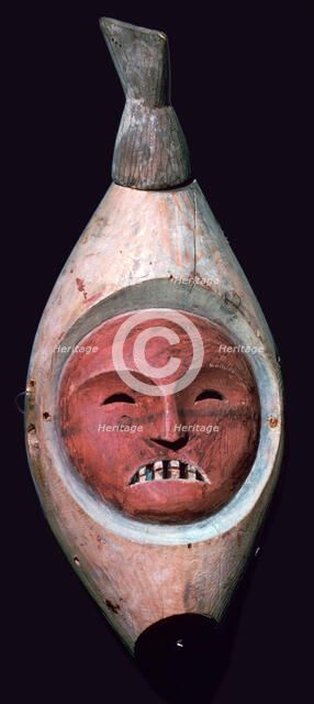 Inuit wooden mask. Artist: Unknown