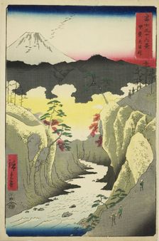 Inume Pass in Kai Province (Kai Inume toge), from the series "Thirty-six Views of...", 1858. Creator: Ando Hiroshige