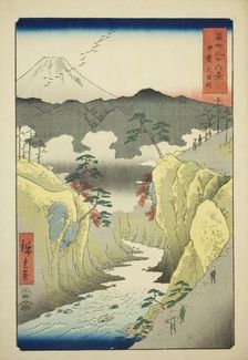 Inume Pass in Kai Province (Kai Inume toge), from the series "Thirty-six Views of...", 1858. Creator: Ando Hiroshige