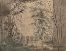 Inundated Ruins of a Monastery, ca. 1824. Creator: Karl Blechen