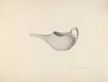 Invalid's Feeding Cup, c. 1939. Creator: Carl Buergerniss