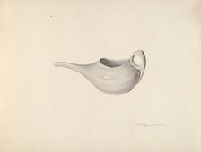 Invalid's Feeding Cup, c. 1939. Creator: Carl Buergerniss