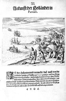 Invasion by Vice Admiral Sebold, 1606. Creator: Theodor de Bry