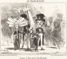 Invasion de Paris par les Bas-Normands, 1852. Creator: Honore Daumier