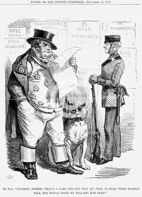 "Invasion, indeed!...", 1859.  Creator: Unknown.
