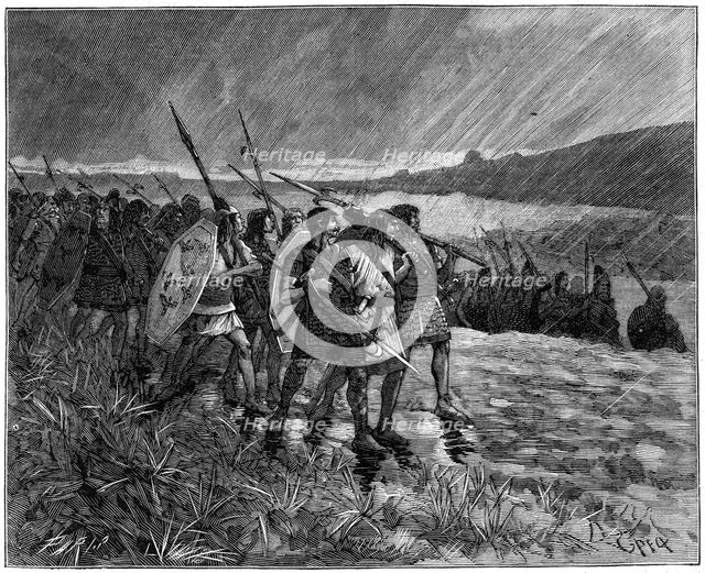 Invasion of the Alans or Visigoths, Gaul, early 5th century (1882-1884). Artist: Unknown