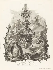 Invention d'une Cascade (Design for a Cascade), c. 1755/1760. Creator: Johann Esaias Nilson