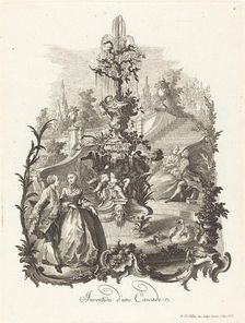 Invention d'une Cascade (Design for a Cascade), c. 1755/1760. Creator: Johann Esaias Nilson