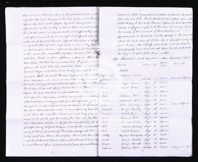 Inventory of slaves on Jamaican plantation, 1820-05-01. Creator: Unknown.