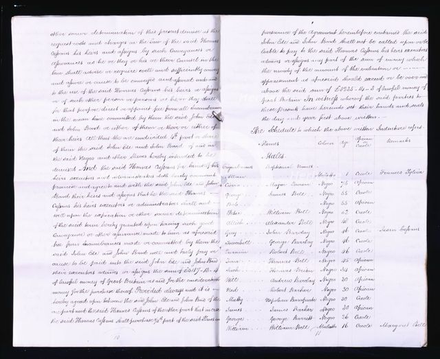 Inventory of slaves on Jamaican plantation, 1820-05-01. Creator: Unknown.
