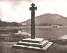 Inveraray Castle and Celtic cross, Argyll, Scotland, 1894. Creator: Unknown