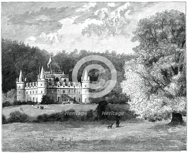 Inverary Castle, western Scotland, 1900.Artist: GW Wilson and Company