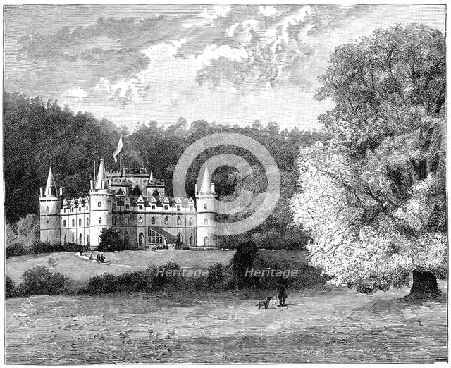 Inverary Castle, western Scotland, 1900.Artist: GW Wilson and Company