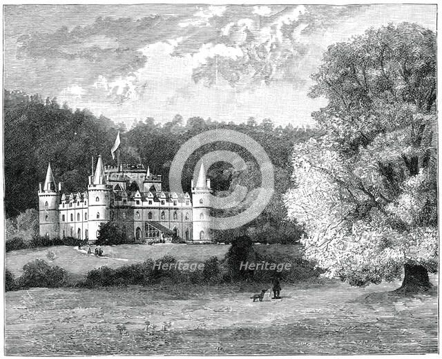 Inverary Castle, western Scotland, 1900.Artist: GW Wilson and Company