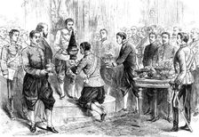 Investing...Prince Prisdang with the Royal Order of Chula Chom Klao...Siamese Embassy, London, 1883. Creator: Unknown