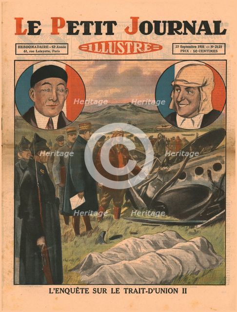 Investigation into the "Trait d'Union II", 1931. Creator: Unknown.