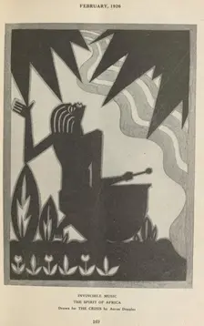 Invincible music. The spirit of Africa, 1926. Creator: Aaron Douglas