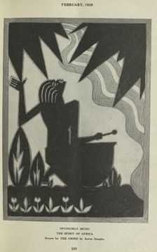 Invincible music. The spirit of Africa, 1926. Creator: Aaron Douglas