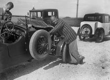 Invicta 4-seat high-chassis tourer of Donald Healey, B&HMC Brighton Motor Rally, 1930. Artist: Bill Brunell