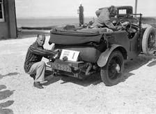 Invicta 4-seat high-chassis tourer of Donald Healey, B&HMC Brighton Motor Rally, 1930. Artist: Bill Brunell