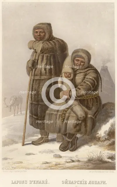 Inari Lapps, 1862. Creator: Karl Fiale.