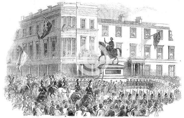 Inauguration of Marochetti's Statue of Her Majesty, at Glasgow, 1854. Creator: Unknown.