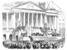 Inauguration of Mr. Buchanan, as President of the United States, at Washington, 1857. Creator: Unknown