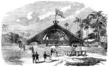Inauguration of the Ceylon Railway: East End of the Banquet Bungalow, 1858. Creator: Unknown