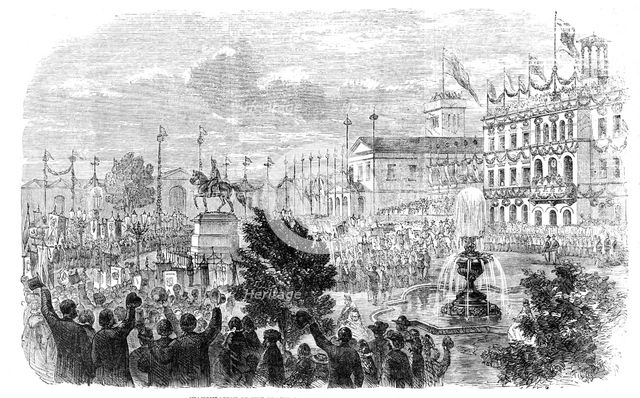 Inauguration of the Ernest-Augustus Monument at Hanover, 1861. Creator: Unknown.