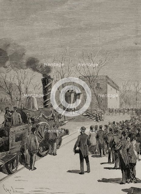 Inauguration of the France Railroad in Gerona, on January 20, 1878, (1878).  Creator: Tomás Carlos Capuz.