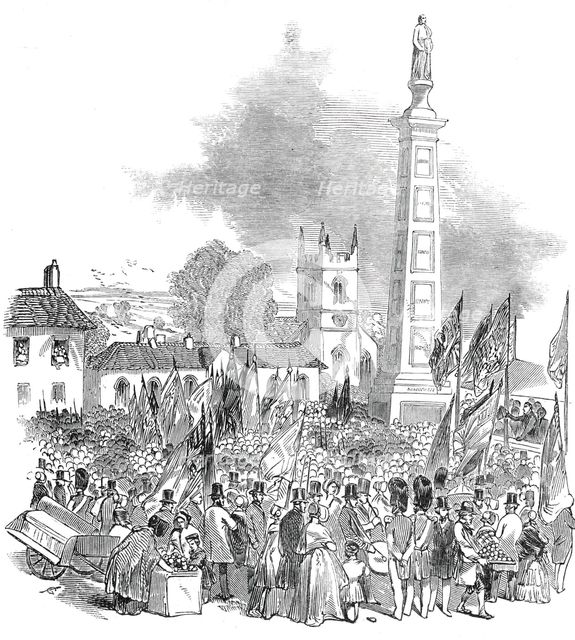 Inauguration of the Gillespie Monument, at Comber, 1845. Creator: Unknown.