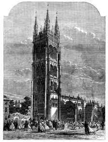 Inauguration of the new tower of St. Mary Magdelene's Church, Taunton, 1862. Creator: Unknown