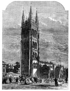 Inauguration of the new tower of St. Mary Magdelene's Church, Taunton, 1862. Creator: Unknown