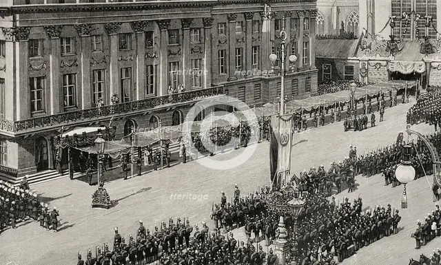 Inauguration of the reign of Wilhelmina of the Netherlands, Amsterdam, Holland, September 6, 1898.  Creator: Unknown.