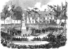 Inauguration of the statue of Sir Isaac Newton at Grantham, Lincolnshire, 1858