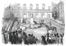 Inauguration of the Statue of Queen Isabella II, at Madrid, 1850. Creator: Unknown