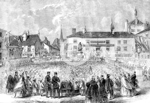 Inauguration of the statue to Samuel Crompton..., 1862. Creator: Unknown.