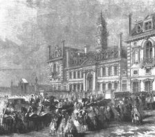 Inauguration of Wellington College, Sandhurst: Arrival of Queen Victoria, 1859 (1901). Creator: Unknown