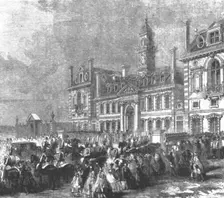 Inauguration of Wellington College, Sandhurst: Arrival of Queen Victoria, 1859 (1901). Creator: Unknown