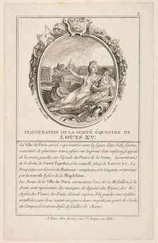 Inauguration de la statue equestre de Louis XV, 1766. Creator: Pierre Chenu