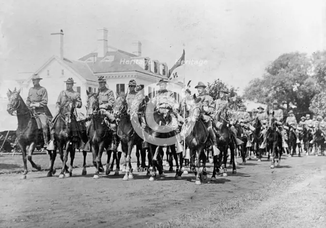 Inaugural Parades - Essex Troop of New Jersey, 1913. Creator: Harris & Ewing.