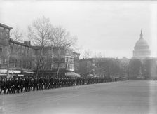 Inaugural Parades - Military Unit in Parade, 1917. Creator: Harris & Ewing