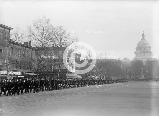 Inaugural Parades - Military Unit in Parade, 1917. Creator: Harris & Ewing.