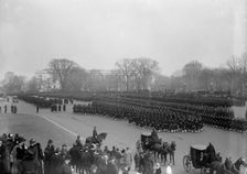 Inaugural Parades - Parade Forming at Capitol, 1917. Creator: Harris & Ewing