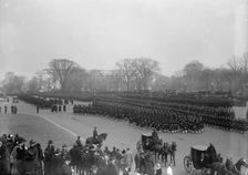 Inaugural Parades - Parade Forming at Capitol, 1917. Creator: Harris & Ewing