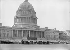Inaugural Stands at Capitol, 1917. Creator: Harris & Ewing