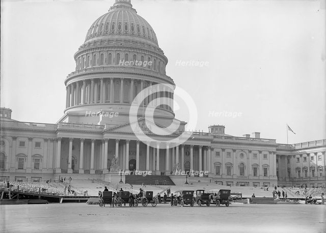 Inaugural Stands at Capitol, 1917. Creator: Harris & Ewing.