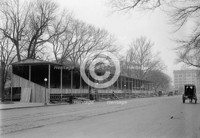 Inaugural Stands - Before State War And Navy, 1913. Creator: Harris & Ewing.